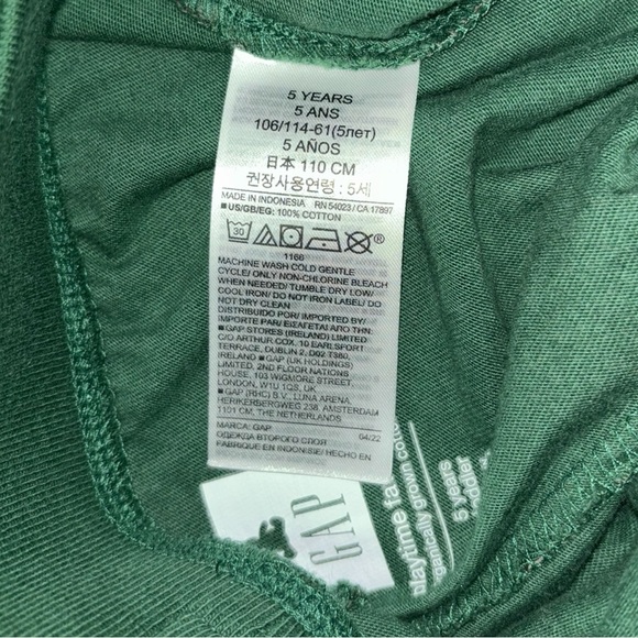 Like New GAP Dinosaur Joggers Size 5 Green - Picture 4 of 10